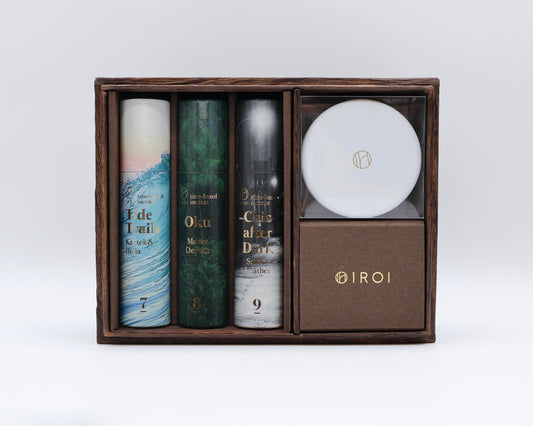 KOHBAKO（香箱） - ビーチタウン・ジャングル・街の香り -（お香・缶香炉・桐箱のセット）